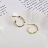 925 Sterling Silver Stud Earrings Plated Minimalist Party Jewelry YME576