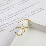 925 Sterling Silver Stud Earrings Plated Minimalist Party Jewelry YME576