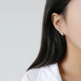 925 Sterling Silver Small Circle Hoop Earrings for Women Men YME279