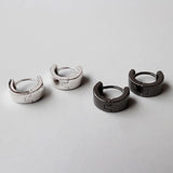 925 Sterling Silver Small Circle Hoop Earrings for Women Men YME279