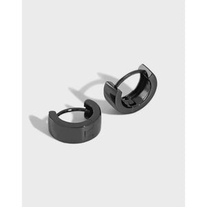 925 Sterling Silver Small Circle Hoop Earrings for Women Men YME279