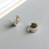925 Sterling Silver Small Circle Hoop Earrings for Women Men YME279