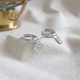925 Sterling Silver Drop Earrings for Women Zircon Dangle Earing YME185