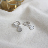 925 Sterling Silver Drop Earrings for Women Zircon Dangle Earing YME185