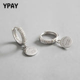 925 Sterling Silver Drop Earrings for Women Zircon Dangle Earing YME185