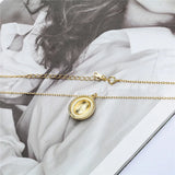 925 Silver Oval Pendant Necklace for Women Fine Jewelry Gift