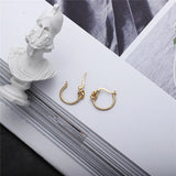 925 Sterling Silver Knotted Small Hoop Earrings for Women