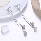 925 Silver Tassel Drop Earrings for Women YME030