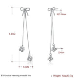 925 Silver Tassel Drop Earrings for Women YME030