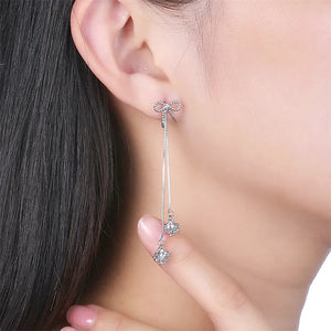 925 Silver Tassel Drop Earrings for Women YME030