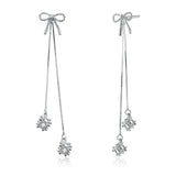 925 Silver Tassel Drop Earrings for Women YME030