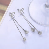 925 Silver Tassel Drop Earrings for Women YME030