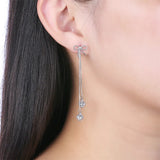 925 Silver Tassel Drop Earrings for Women YME030