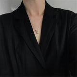 925 Silver Necklaces Water Drop Bead Pendant Necklace YMN180