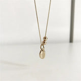 925 Silver Necklaces Water Drop Bead Pendant Necklace YMN180