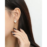 925 Sterling Silver Stud Earrings for Women Fine Jewelry YME915