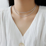 925 Sterling Silver Choker Necklaces Women INS Starry Cauliflower Boho Chain