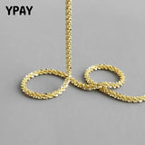 925 Sterling Silver Choker Necklaces Women INS Starry Cauliflower Boho Chain