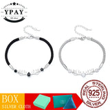 925 Silver Deer Couple Bracelet Women Men Christmas Jewelry