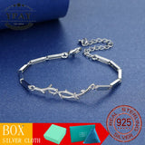 925 Silver Couple Chain Bracelet for Wedding Party