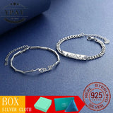 925 Silver Couple's Bracelet Wedding Jewelry