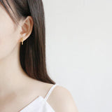 925 Silver Hoop Earrings Circle Knot Fine Jewelry Gift