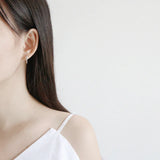 925 Silver Hoop Earrings Circle Knot Fine Jewelry Gift