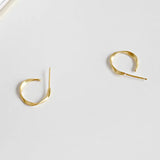 925 Silver Twisted Stud Earrings for Women YME256