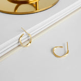 925 Silver Twisted Stud Earrings for Women YME256