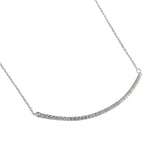 925 Silver Zircon Choker Necklace Gift Jewelry YMN125