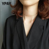 925 Silver Pig Nose Face Chain Choker Necklace YMN148