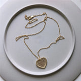 925 Silver Love Heart Letter Necklace YMN169