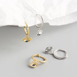 Korea INS 925 Sterling Silver Zircon Earrings YME629