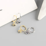 Korea INS 925 Sterling Silver Zircon Earrings YME629