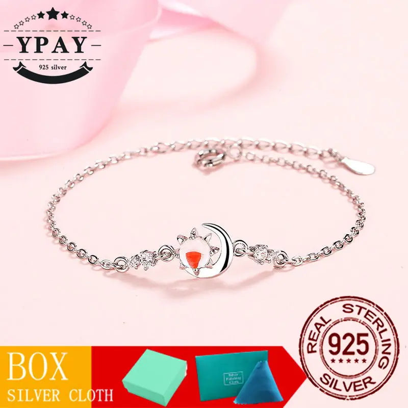 Moonstone S925 Bracelet Diamond Star Moon Gift