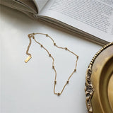 925 Silver Bead Choker Necklace Women Jewelry YMN151