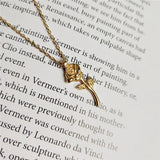 925 Sterling Silver Rose Flower Pendant Necklace for Women Ladies Jewelry
