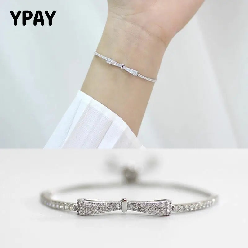 925 Silver Infinity Charm Bracelet Women Link Chain Fine Jewelry