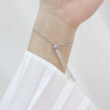 925 Silver Infinity Charm Bracelet Women Link Chain Fine Jewelry