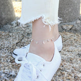 925 Sterling Silver Beads Chain Anklet Women Foot Jewelry