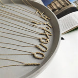 925 Silver Pendant Necklace Letter A-Z Fine Jewelry