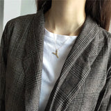 925 Silver Pendant Necklace Letter A-Z Fine Jewelry