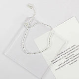 Geometric Sterling Silver Anklet for Women Girls YMA023