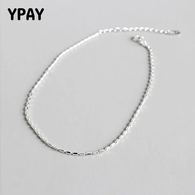 Geometric Sterling Silver Anklet for Women Girls YMA023