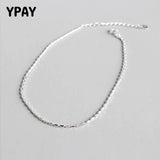 Geometric Sterling Silver Anklet for Women Girls YMA023