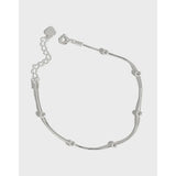 925 Silver Snake Chain Bracelet for Women YMB016