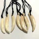 12 pcs Tibetan Men's Jewelry Wolf Tooth Rock Pendant