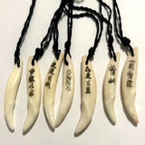 12 pcs Tibetan Men's Jewelry Wolf Tooth Rock Pendant