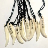 12 pcs Tibetan Men's Jewelry Wolf Tooth Rock Pendant
