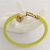 Heart Pendant with Colored Wire Bangles for Women